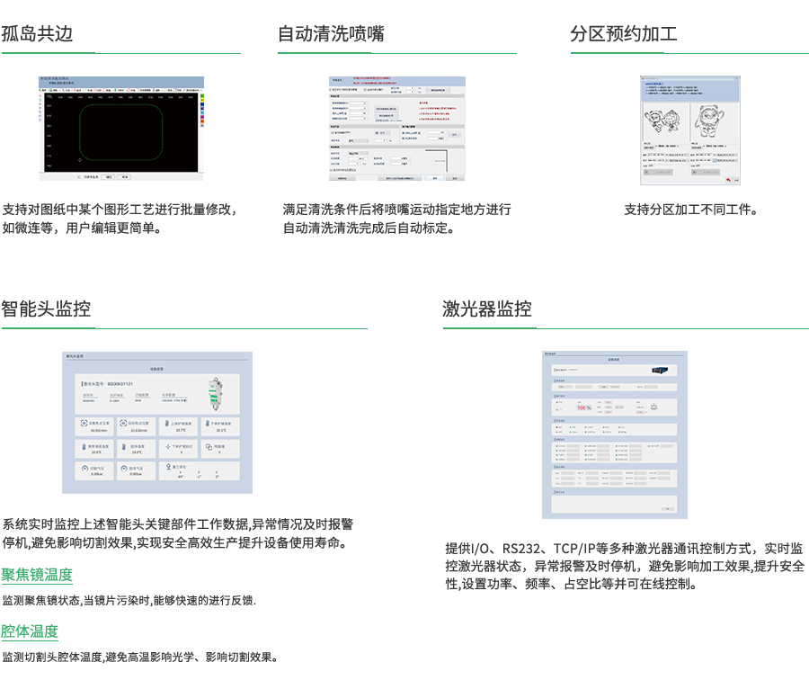 XC3000PRO 平面单横梁双头激光切割软件功效特点